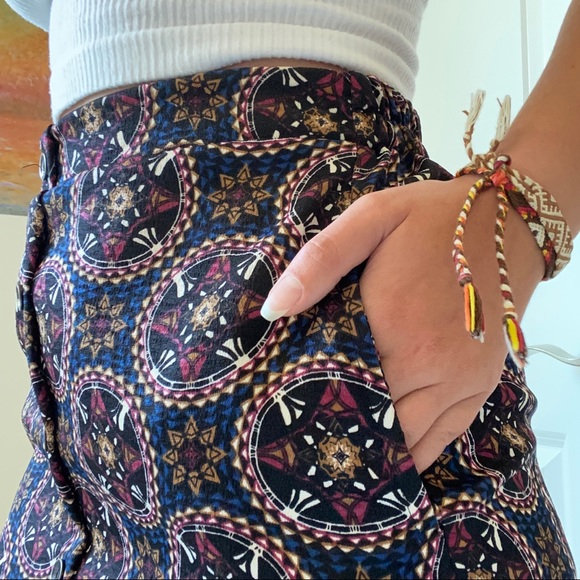 kaleidoscope button up skirt - Picture 3 of 7